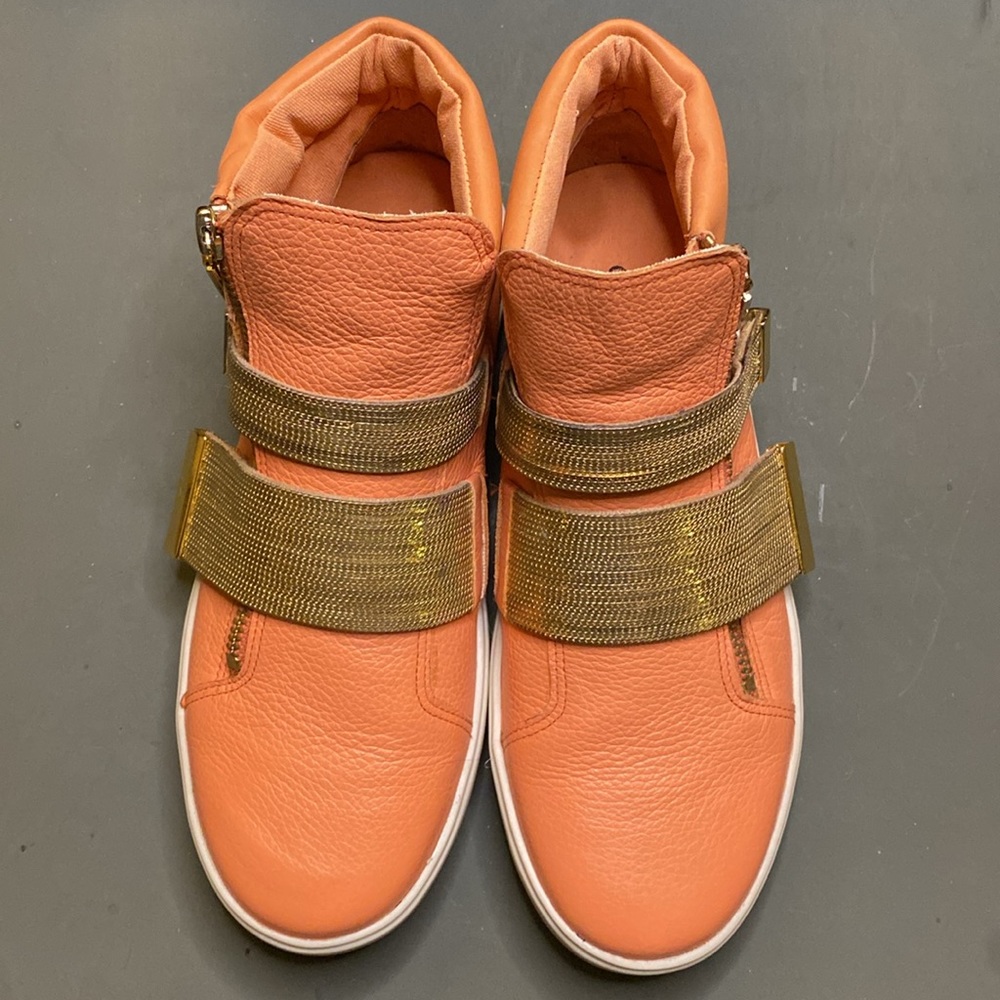 Carrano Brazilian Footwear - Coral High Top Sneakers